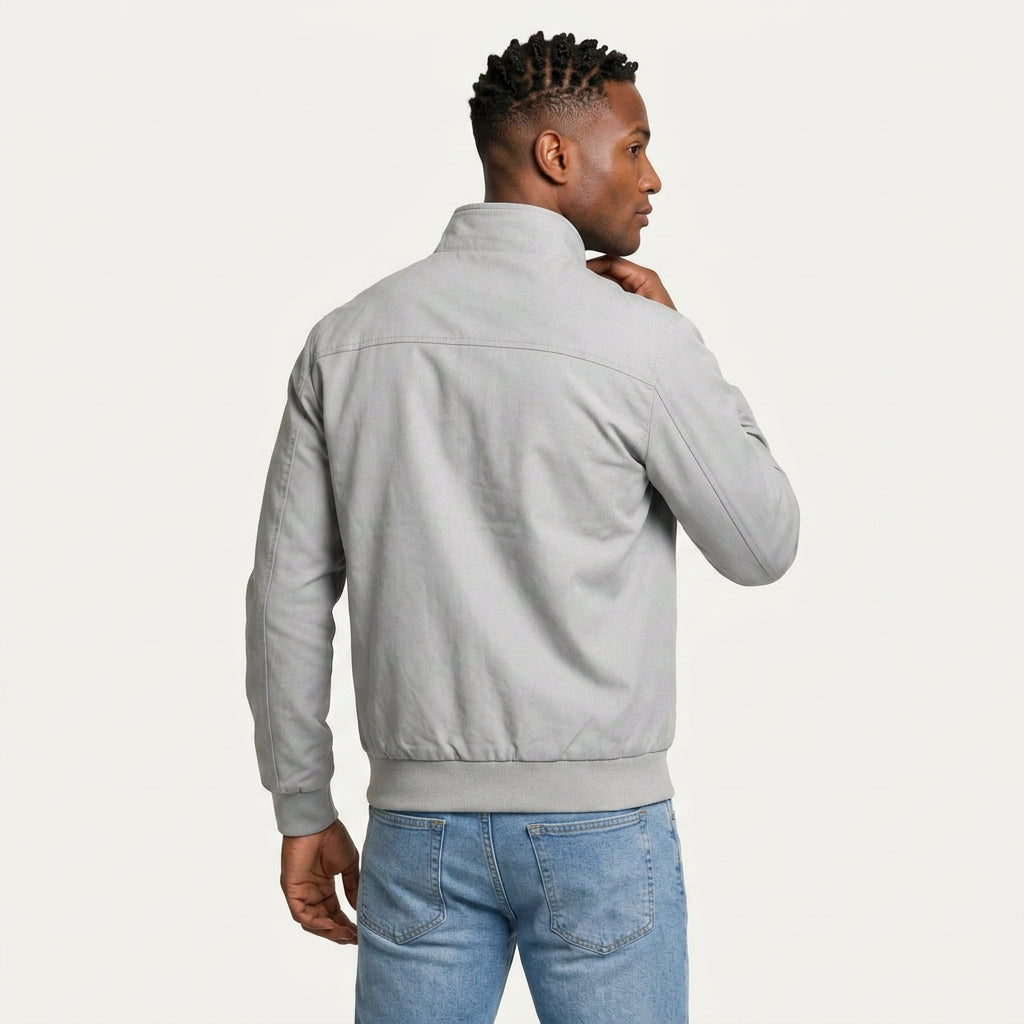 Veste Homme Zippée à Col Montant