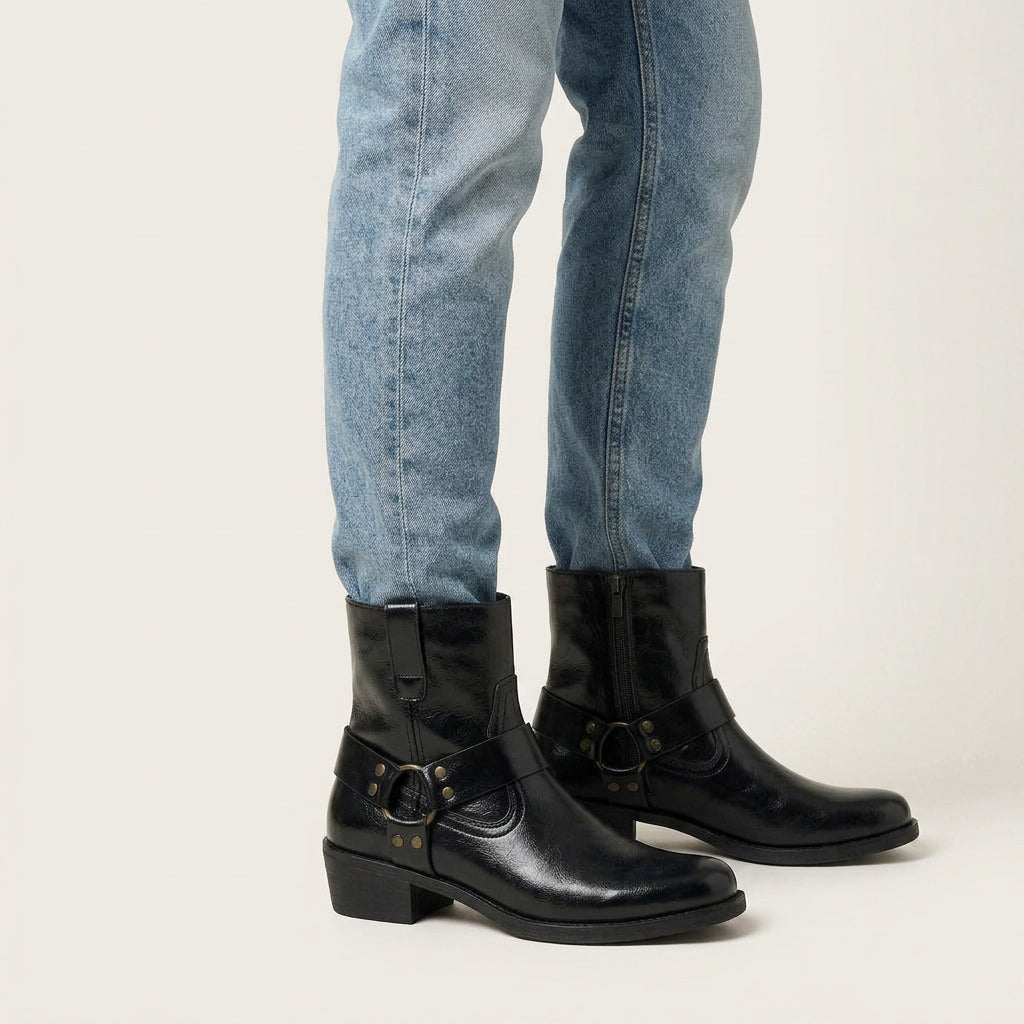 Bottines Cowboy Homme à Boucle