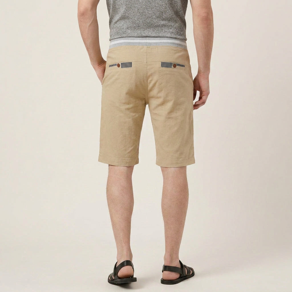 Short Homme Taille Ajustable Poches Contrastées