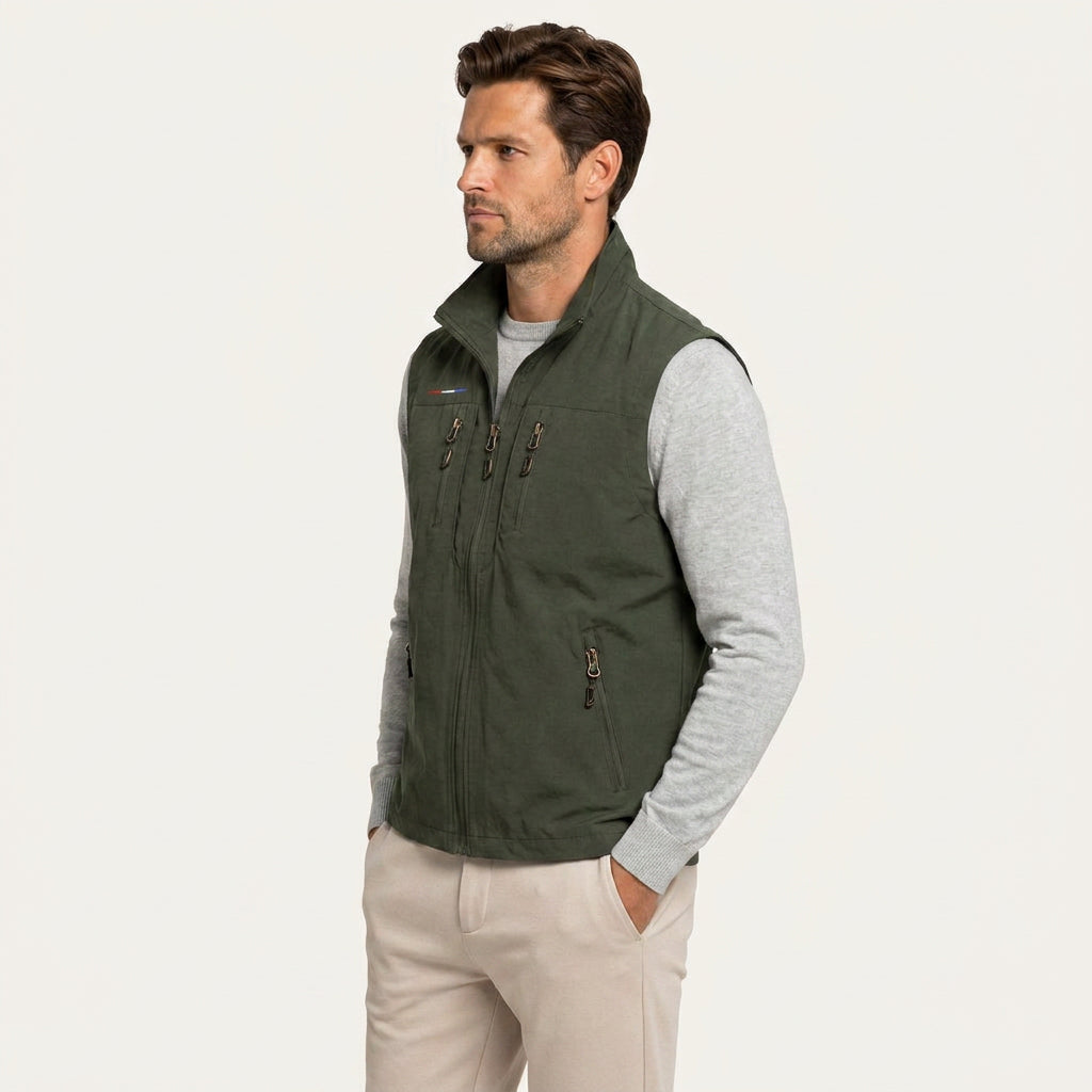 Gilet Sans Manches Homme Léger Zippé