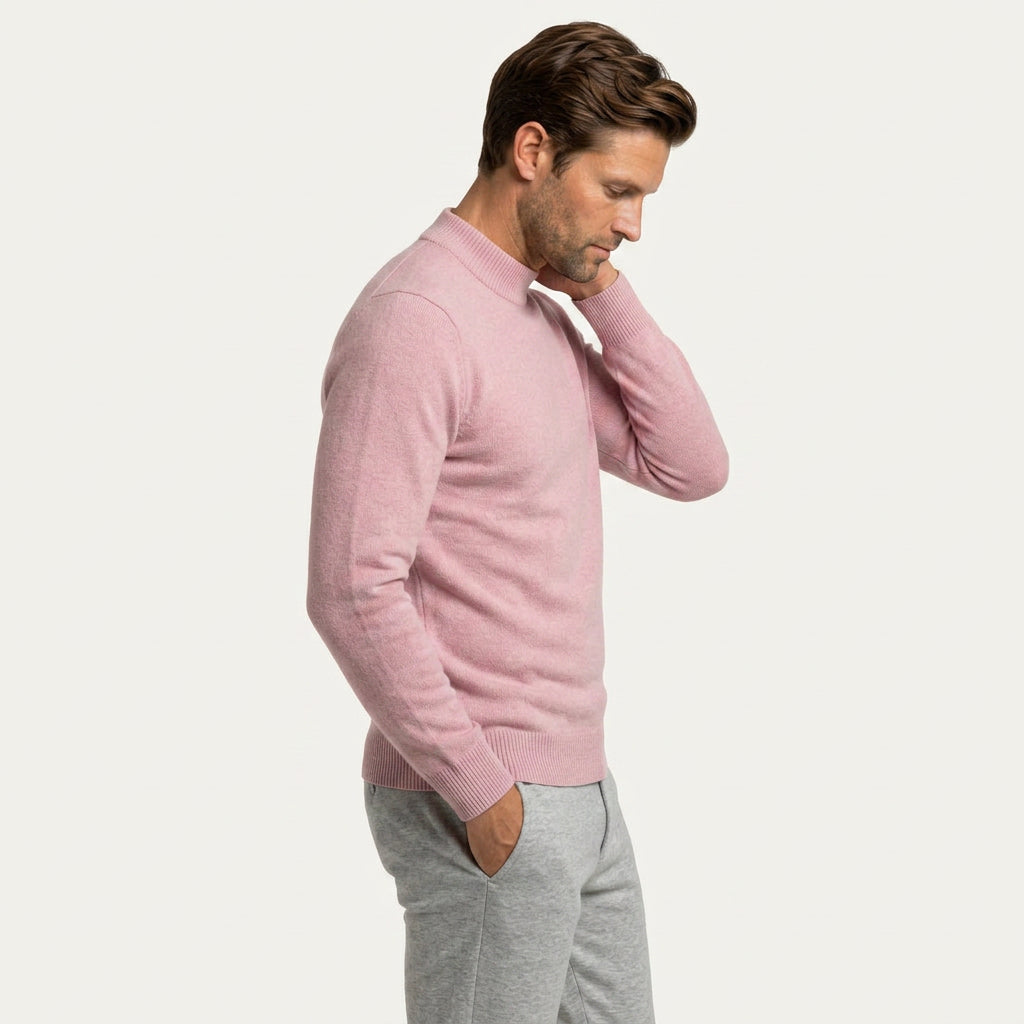 Pull Homme Col Montant en Maille