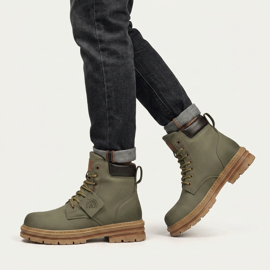 Bottines Montantes à Lacets Homme