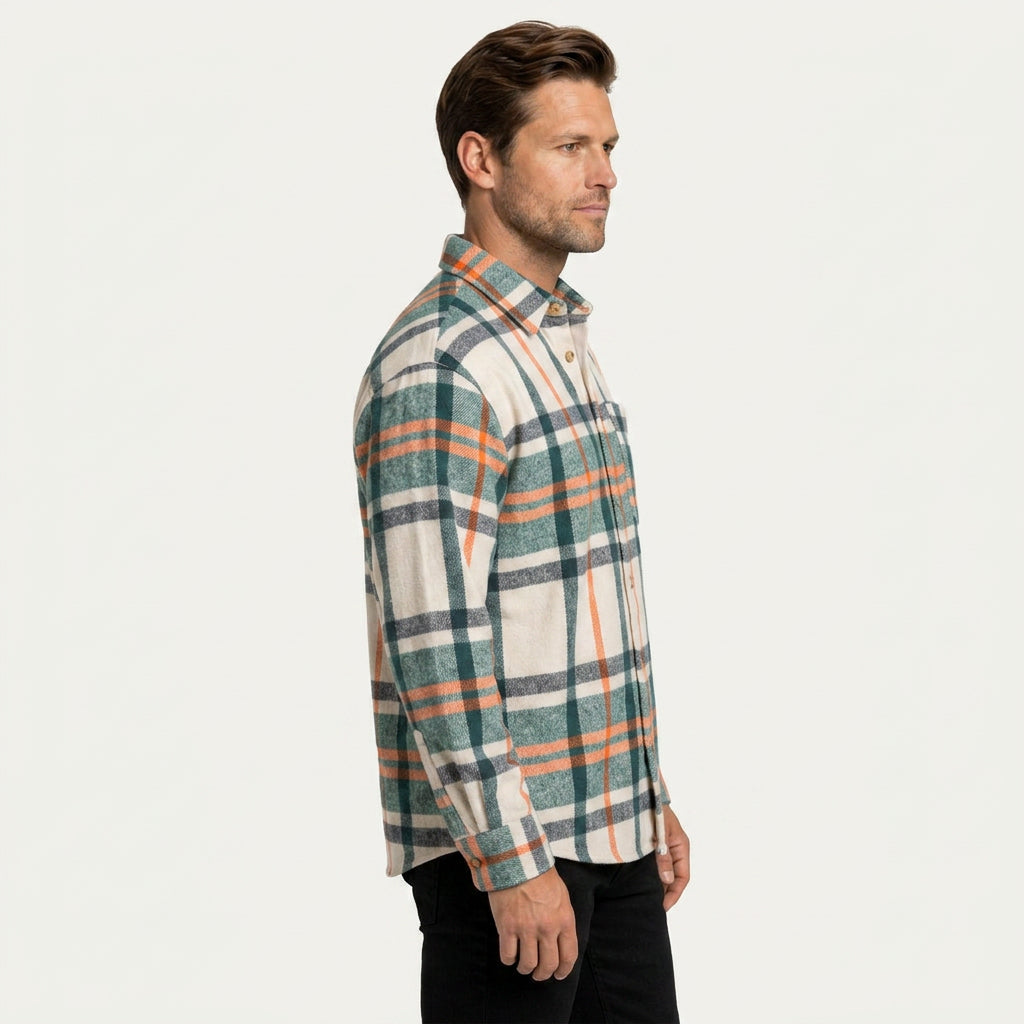 Surchemise Homme à Carreaux Coupe Oversize