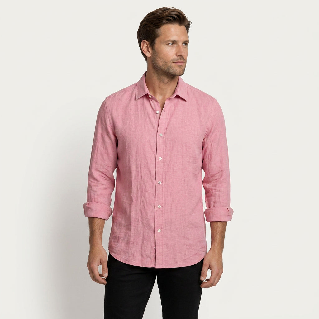 Chemise Homme Col Classique Texture Tissée