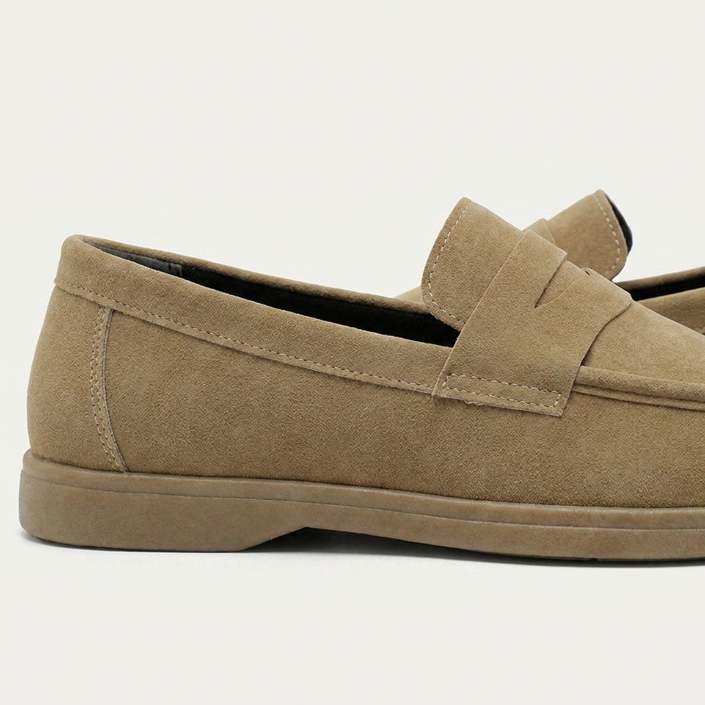 Mocassins Penny Homme Sans Lacets Finition Mate