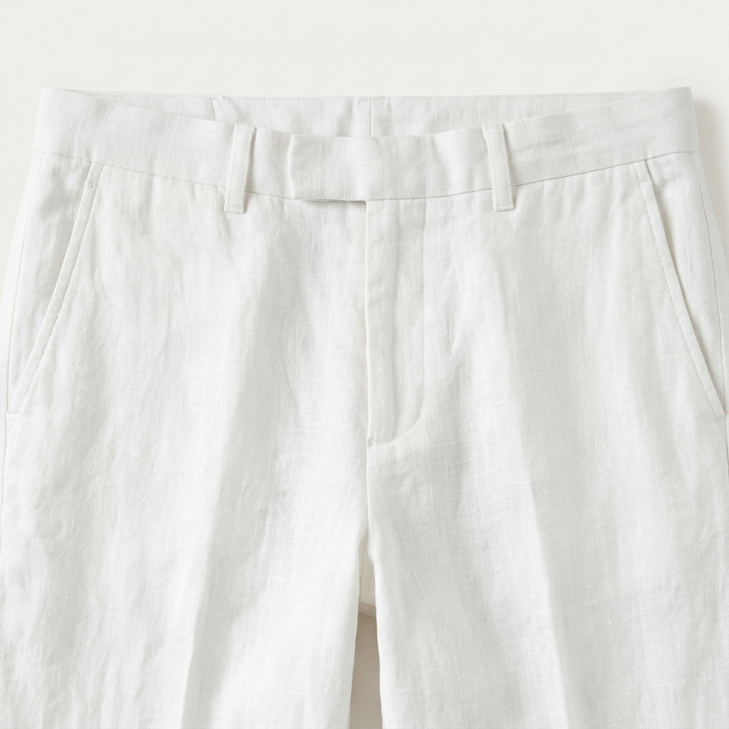 Pantalon Homme Tailleur Coupe Droite Pli Marqué