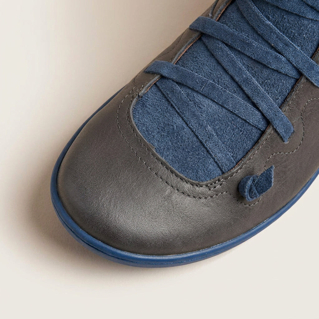 Bottines à Lacets Femme à Talon Compensé