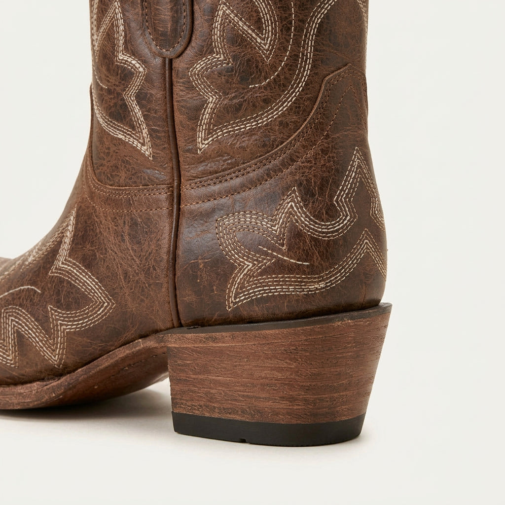 Bottines Western Femme à Bout Pointu