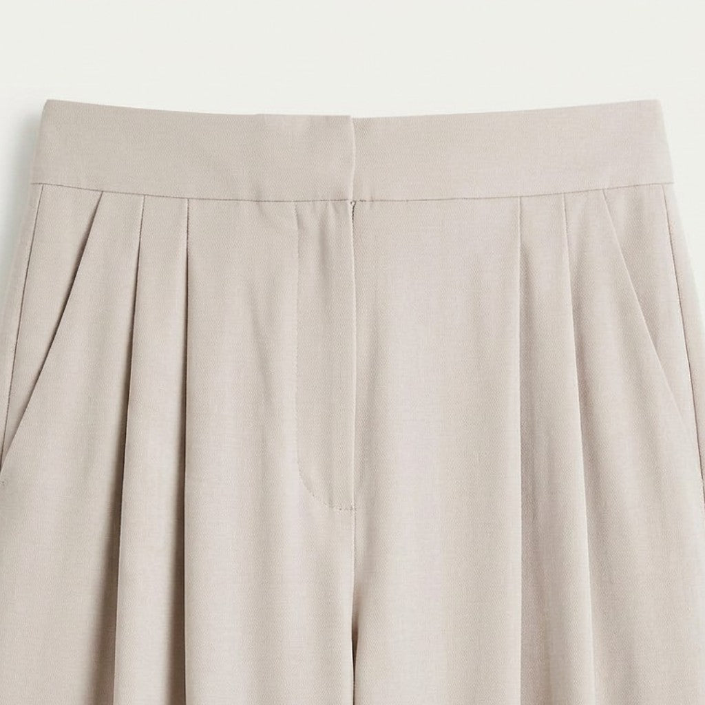 Ensemble Femme Haut Drapé Pantalon Large