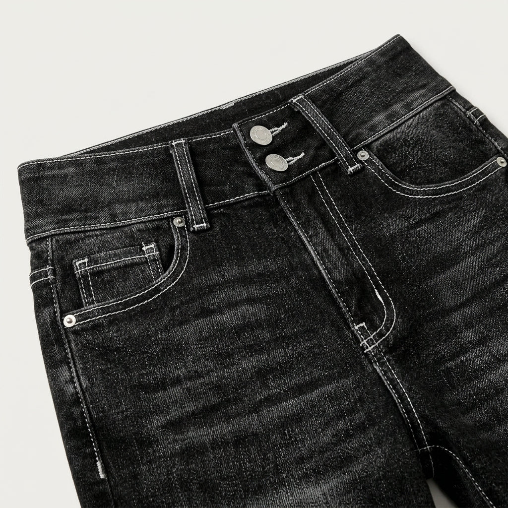 Jean Flare Femme Taille Mi-Haute
