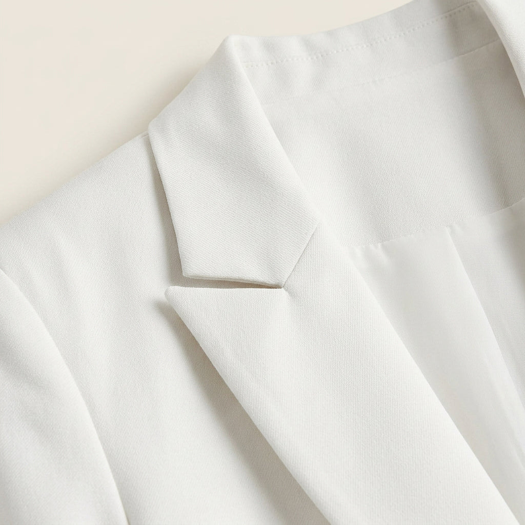 Blazer Femme Long à Bouton Unique