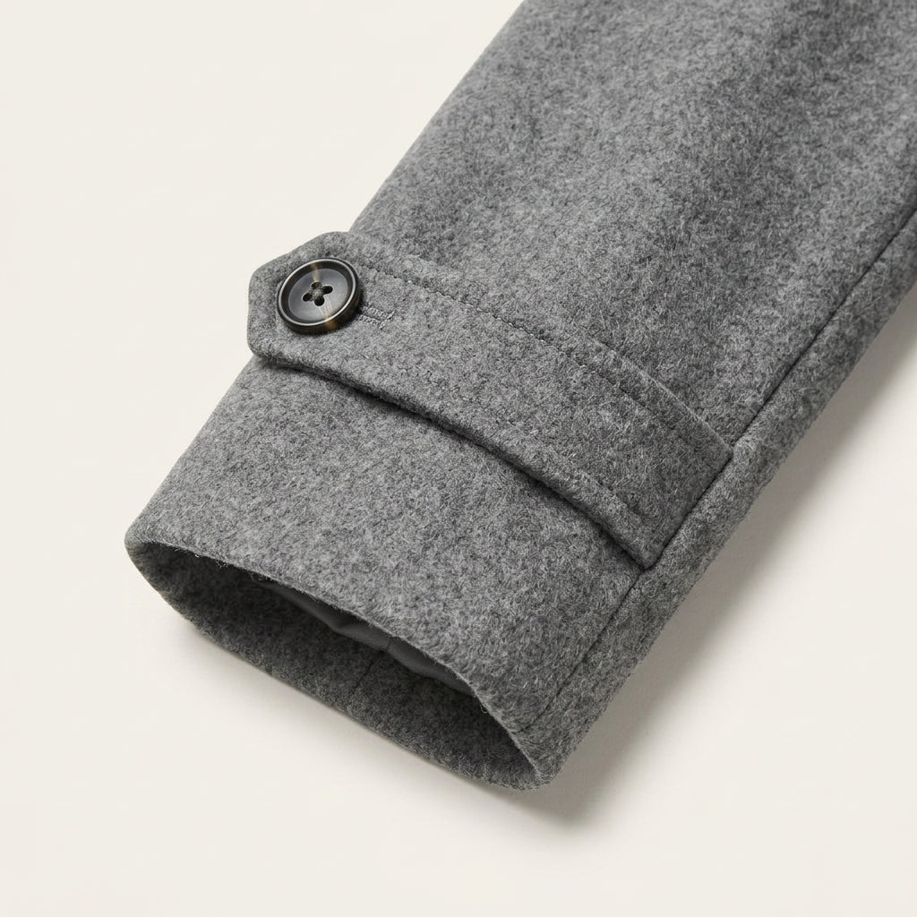 Manteau Laine Homme Long à Double Boutonnage