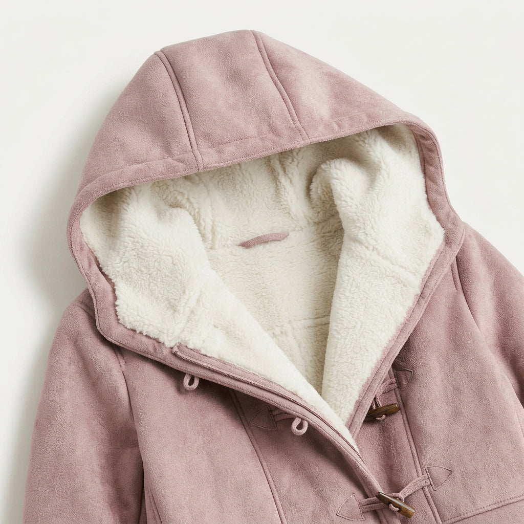 Manteau à Capuche Femme Doublé Style Duffle Coat