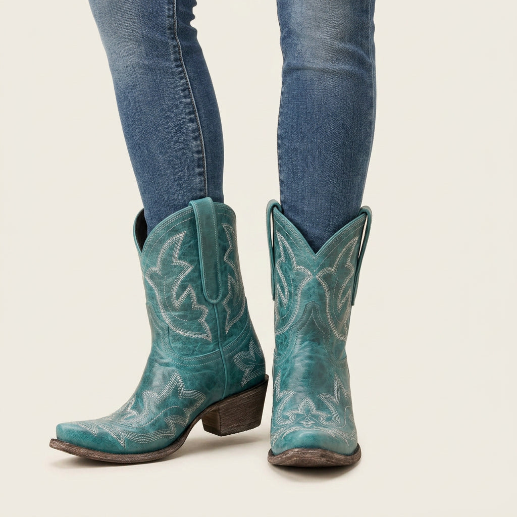 Bottines Western Femme à Bout Pointu