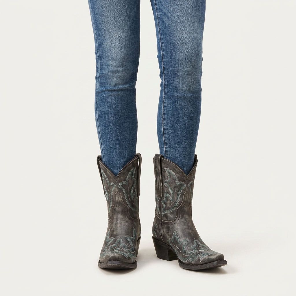 Bottines Western Femme à Bout Pointu