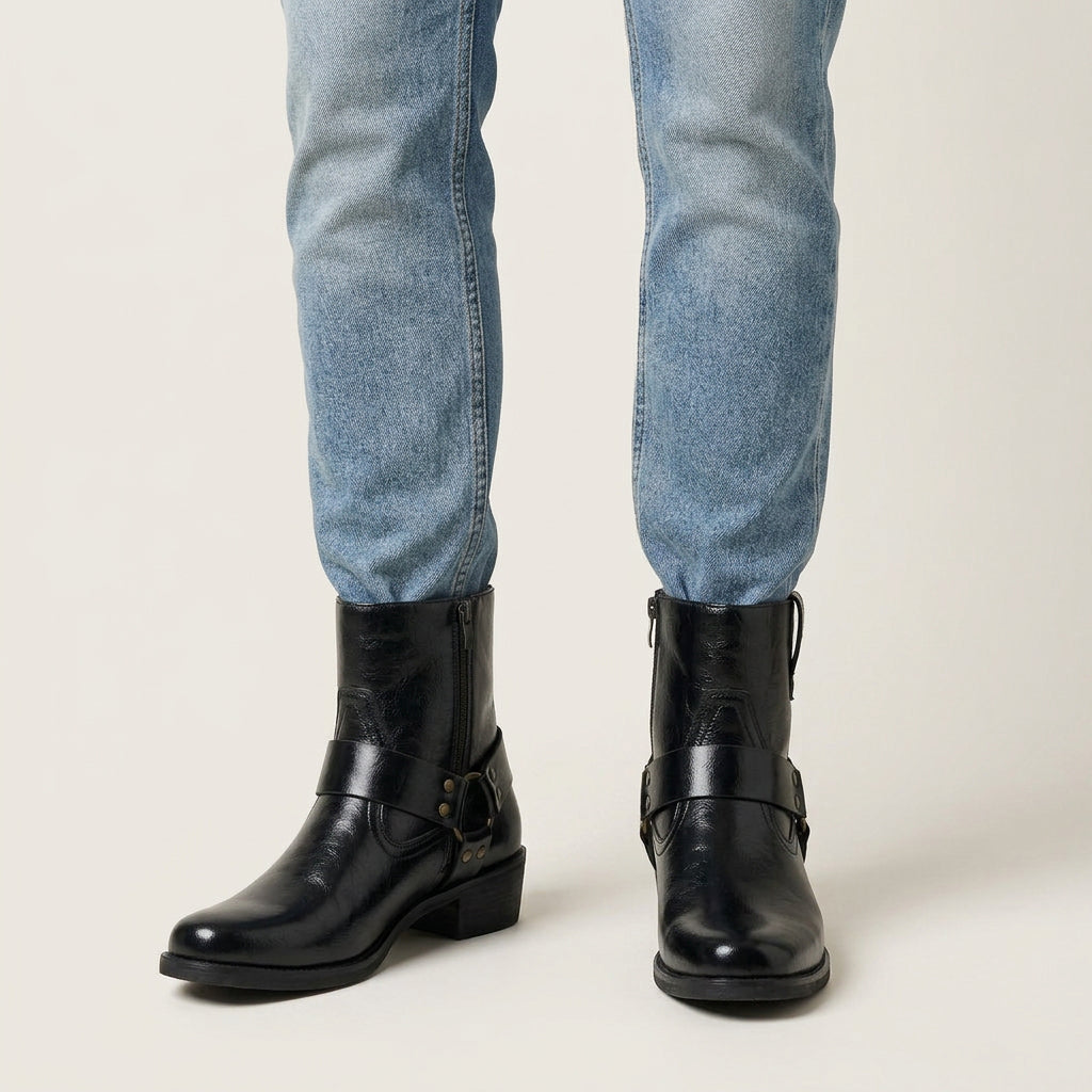 Bottines Cowboy Homme à Boucle