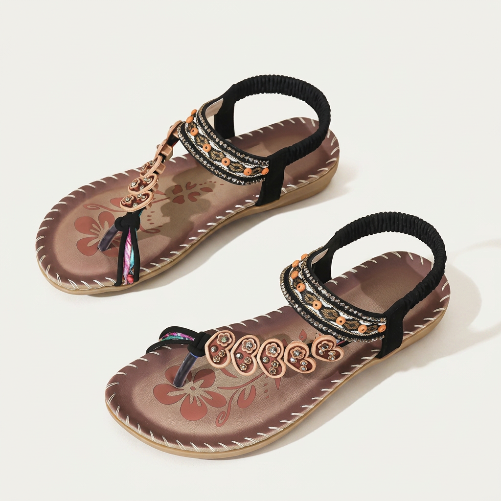 Sandales Femme Entredoigt Bride T Perlée