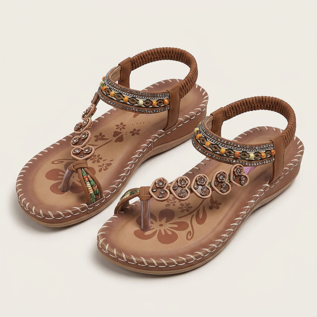 Sandales Femme Entredoigt Bride T Perlée