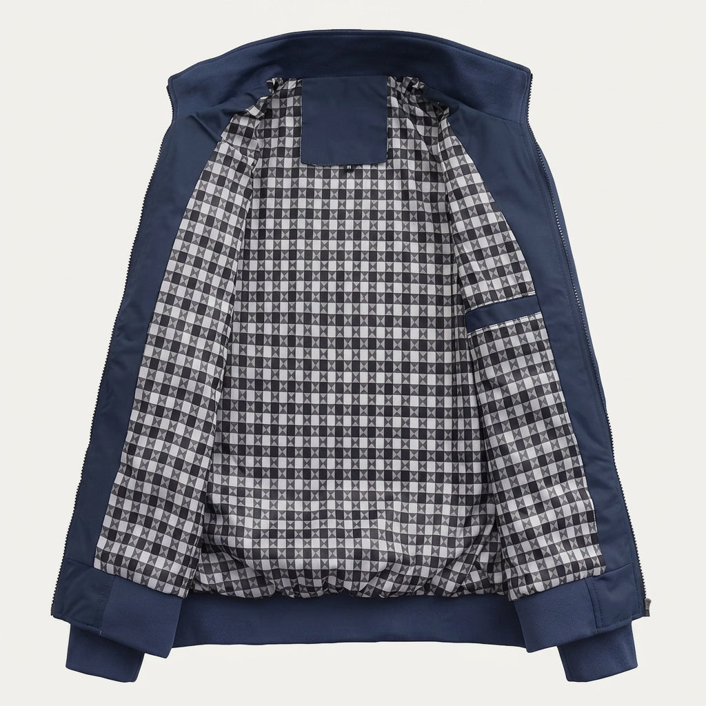 Veste Homme Zippée à Col Montant