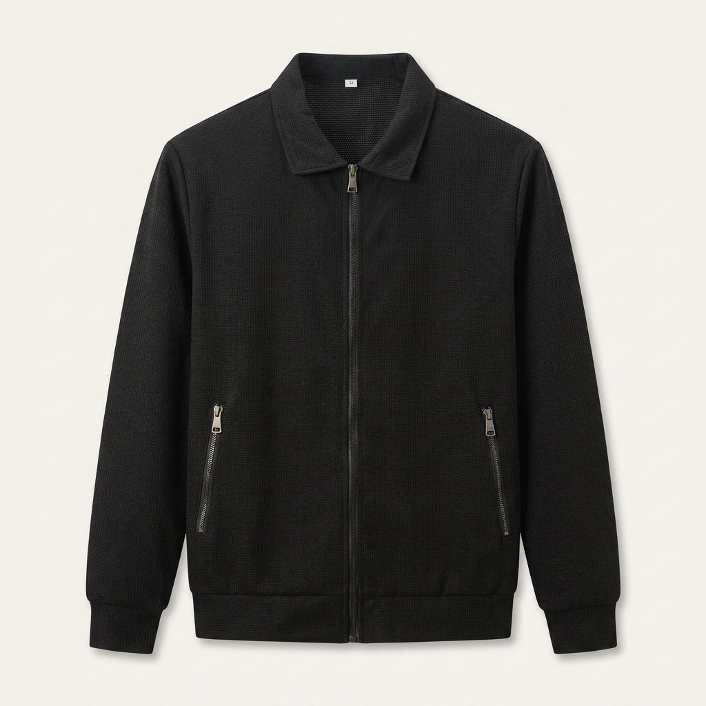 Veste Homme Zippée à Col Chemise
