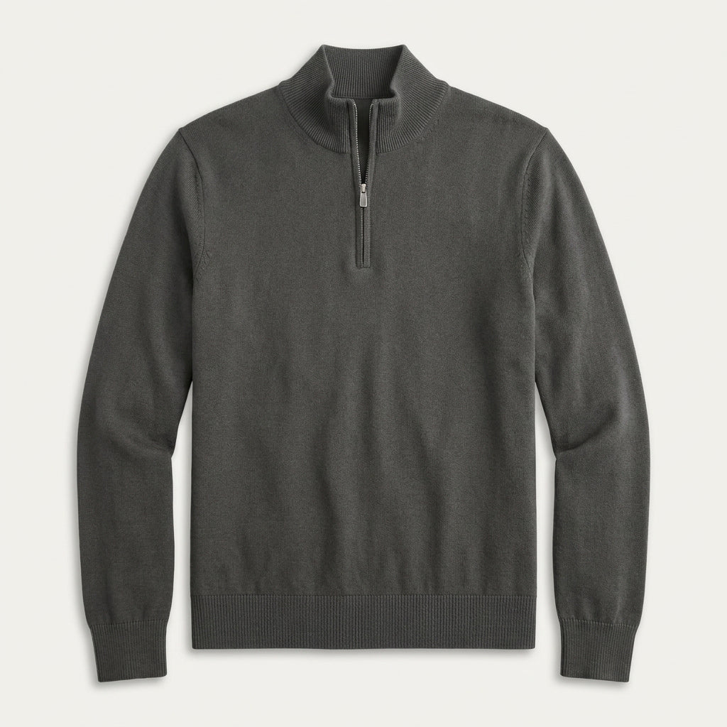 Pull Camionneur Homme Col Zippé