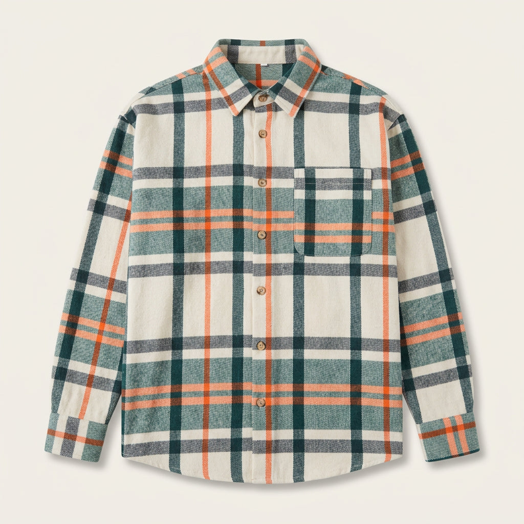 Surchemise Homme à Carreaux Coupe Oversize