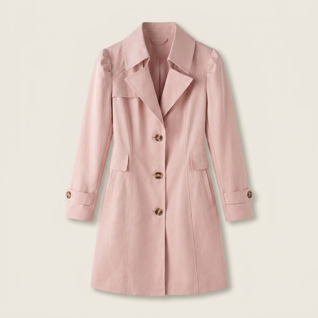 Trench Femme Long à Coupe Cintrée