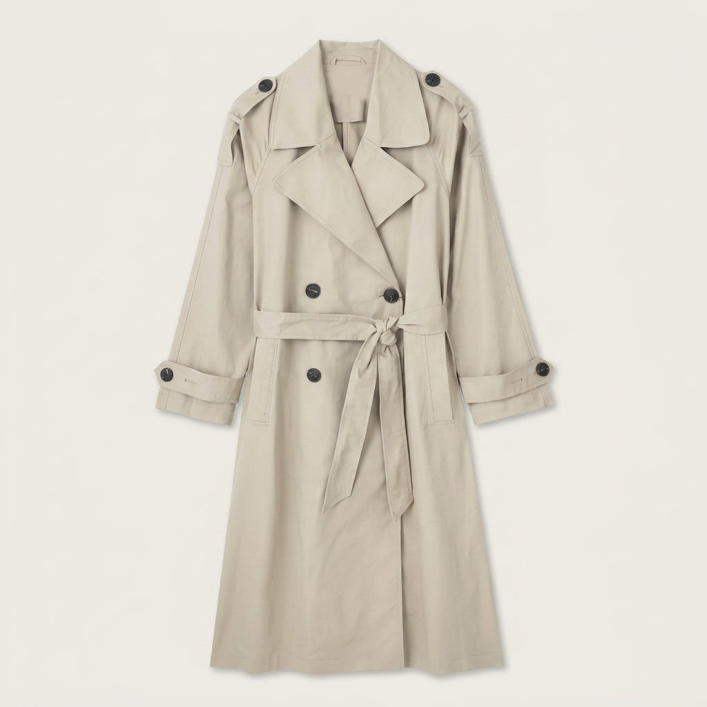 Trench Femme Long à Ceinture