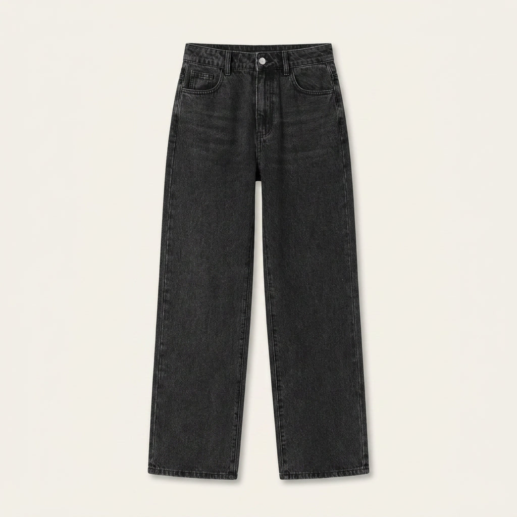 Jean Large Femme Taille Haute Stretch