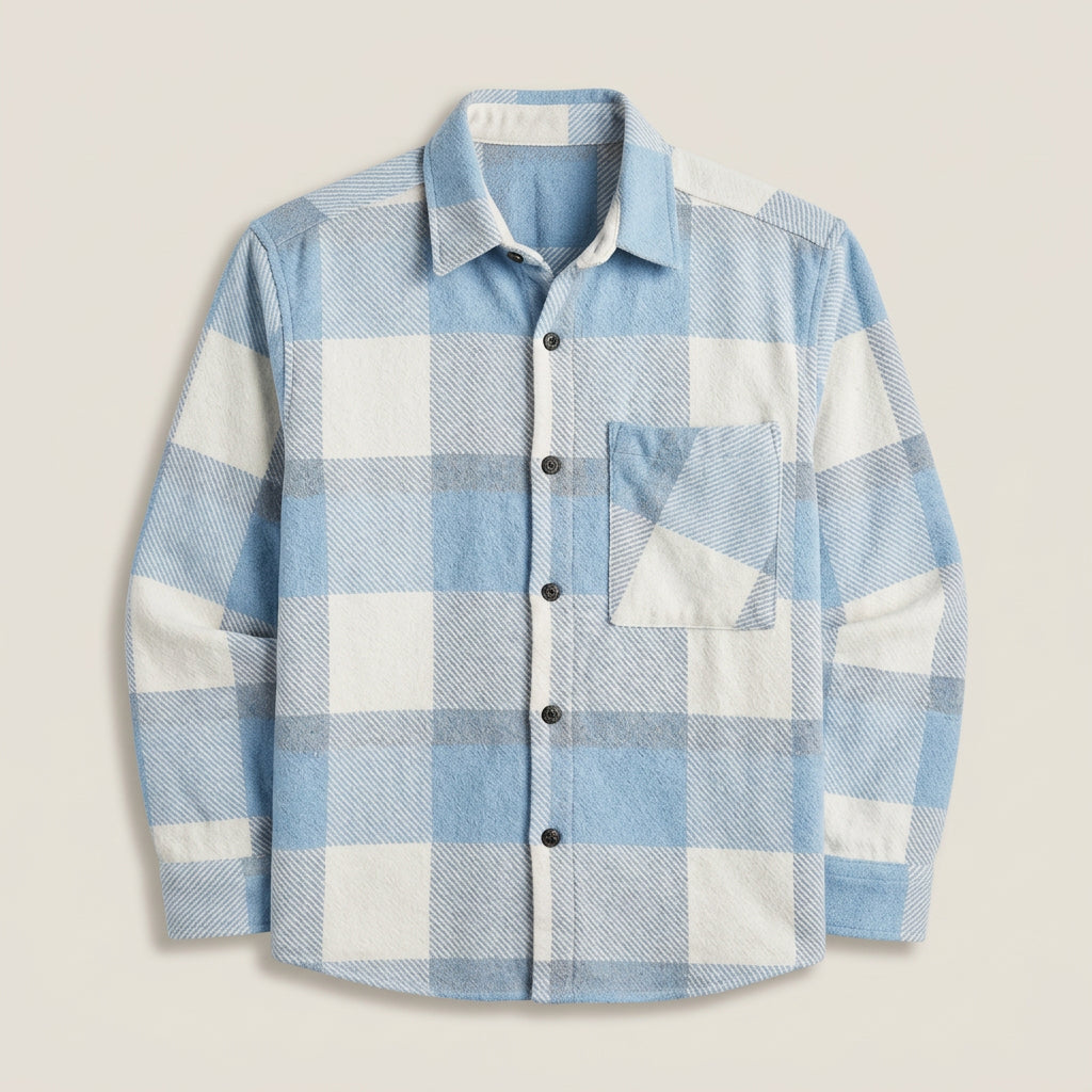 Surchemise Homme à Carreaux Coupe Oversize