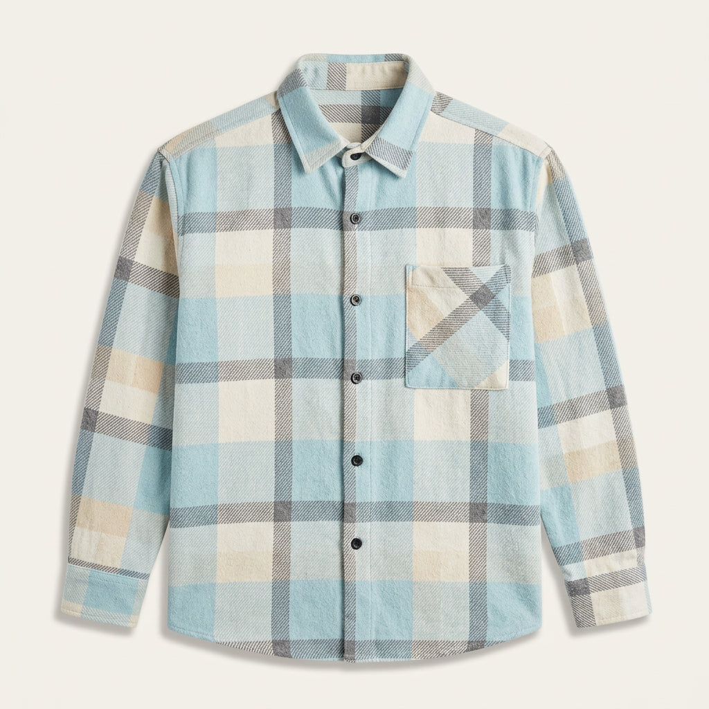 Surchemise Homme à Carreaux Coupe Oversize
