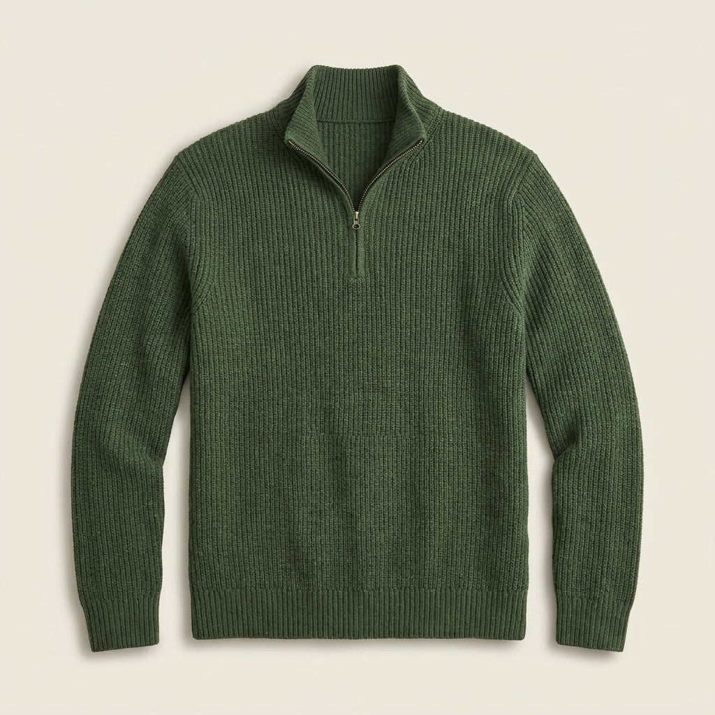 Pull Camionneur Homme en Maille Côtelée