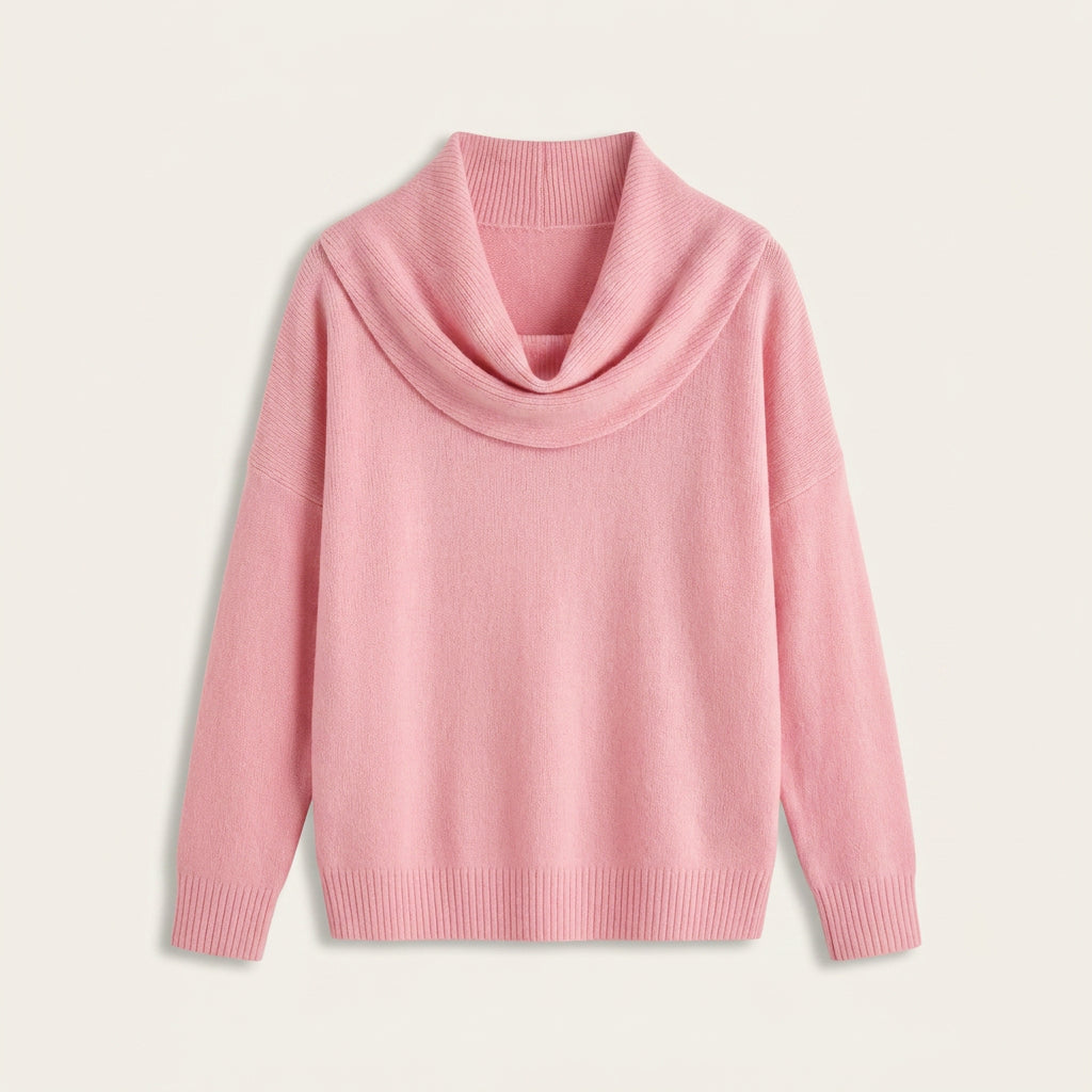 Pull Femme en Maille à Col Bénitier