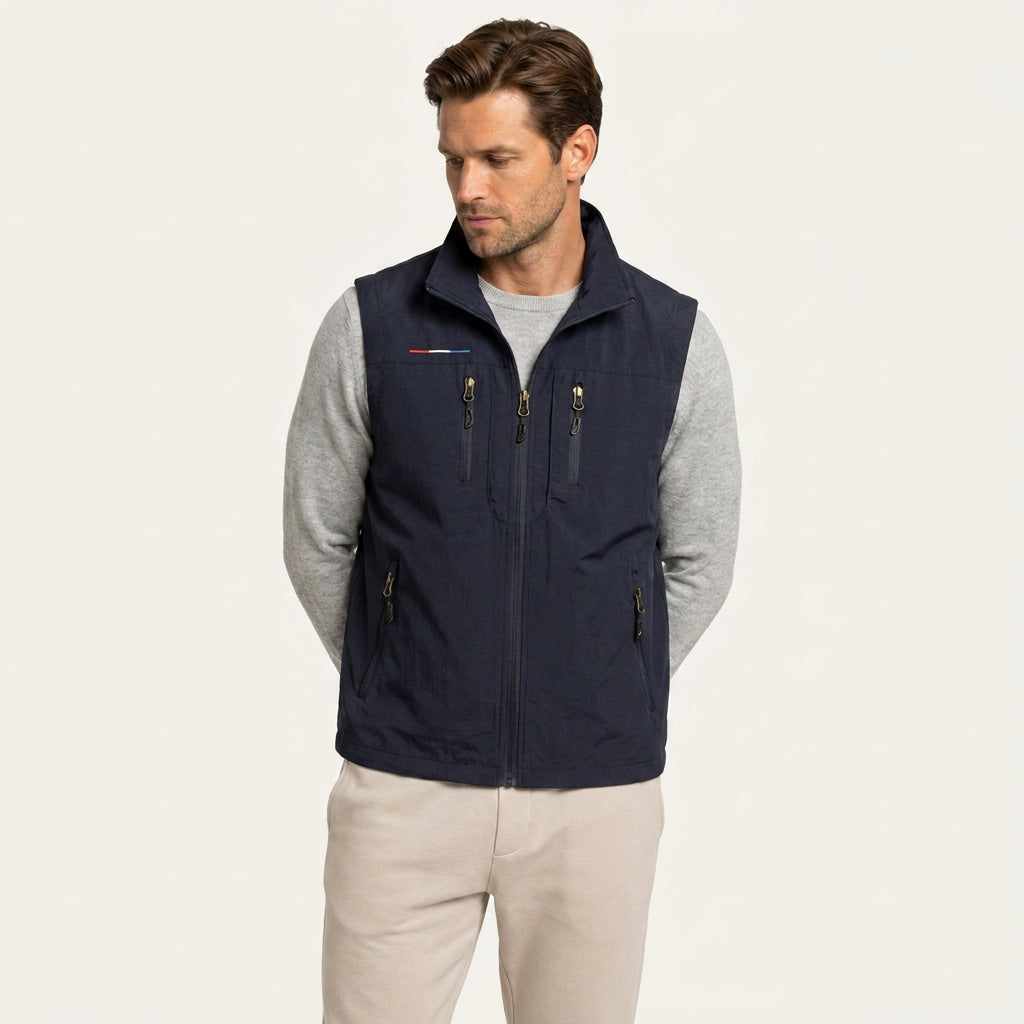 Gilet Sans Manches Homme Léger Zippé