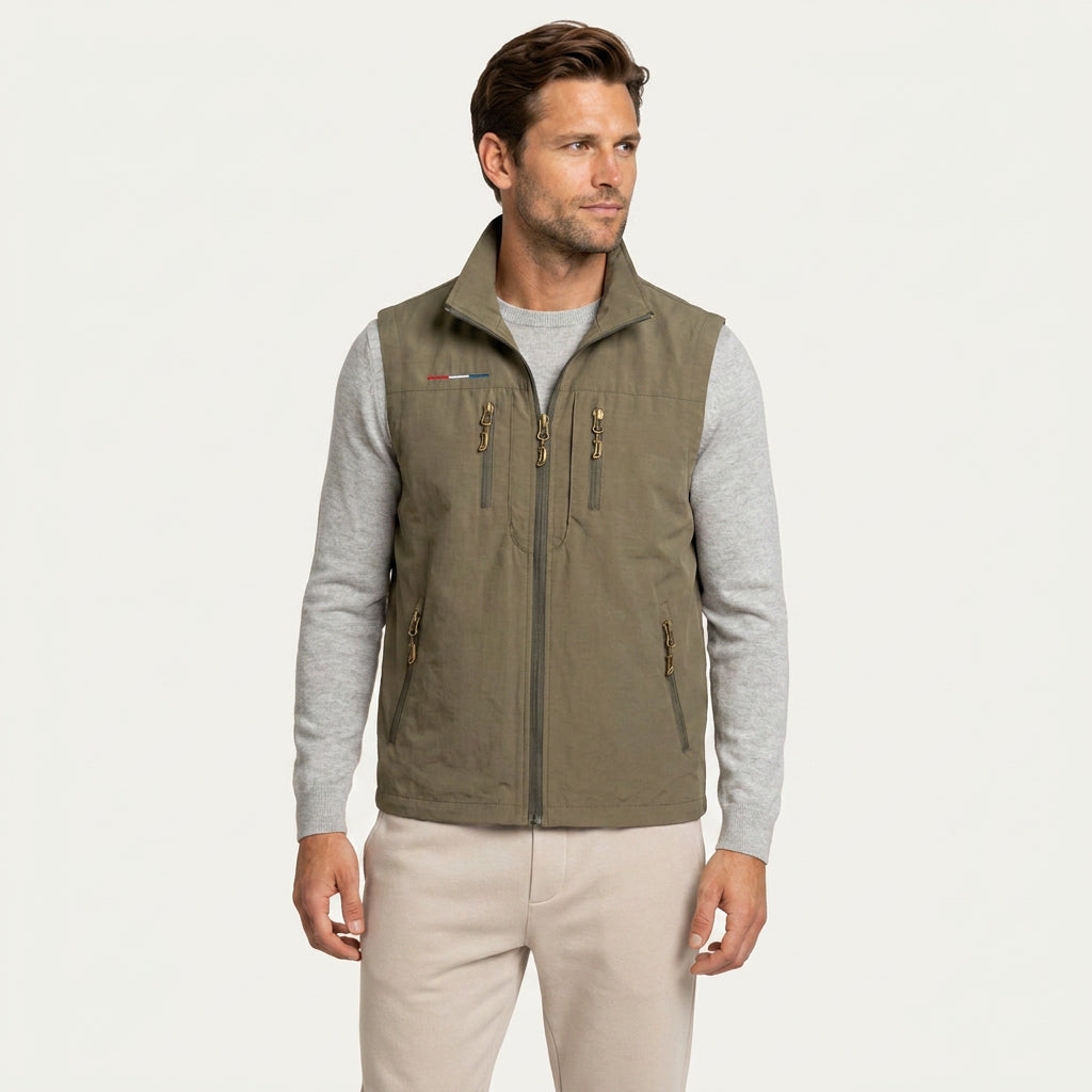 Gilet Sans Manches Homme Léger Zippé