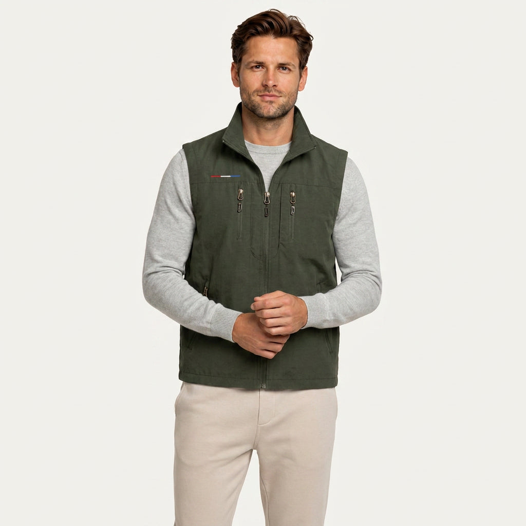 Gilet Sans Manches Homme Léger Zippé
